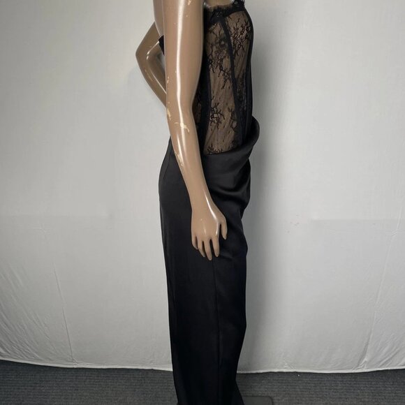 NEW NDB Nalani Strapless Maxi Dress • Size S • Black • Satin Wrap Overlay - Picture 8 of 12
